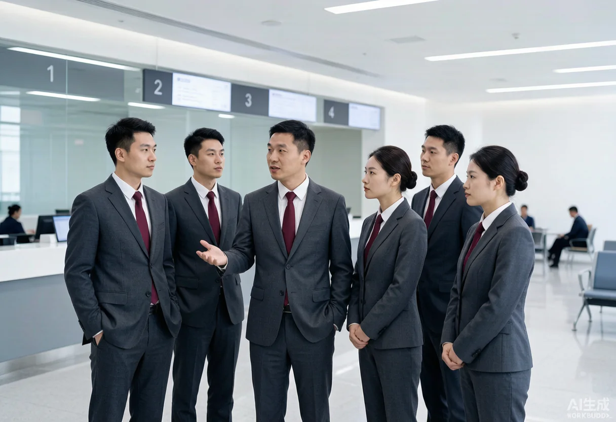 政府制服 - 为 上海朗凯工程咨询有限公司 提供 政府事业 职业装定制案例 项目实拍图3 - 政府事业服装定制