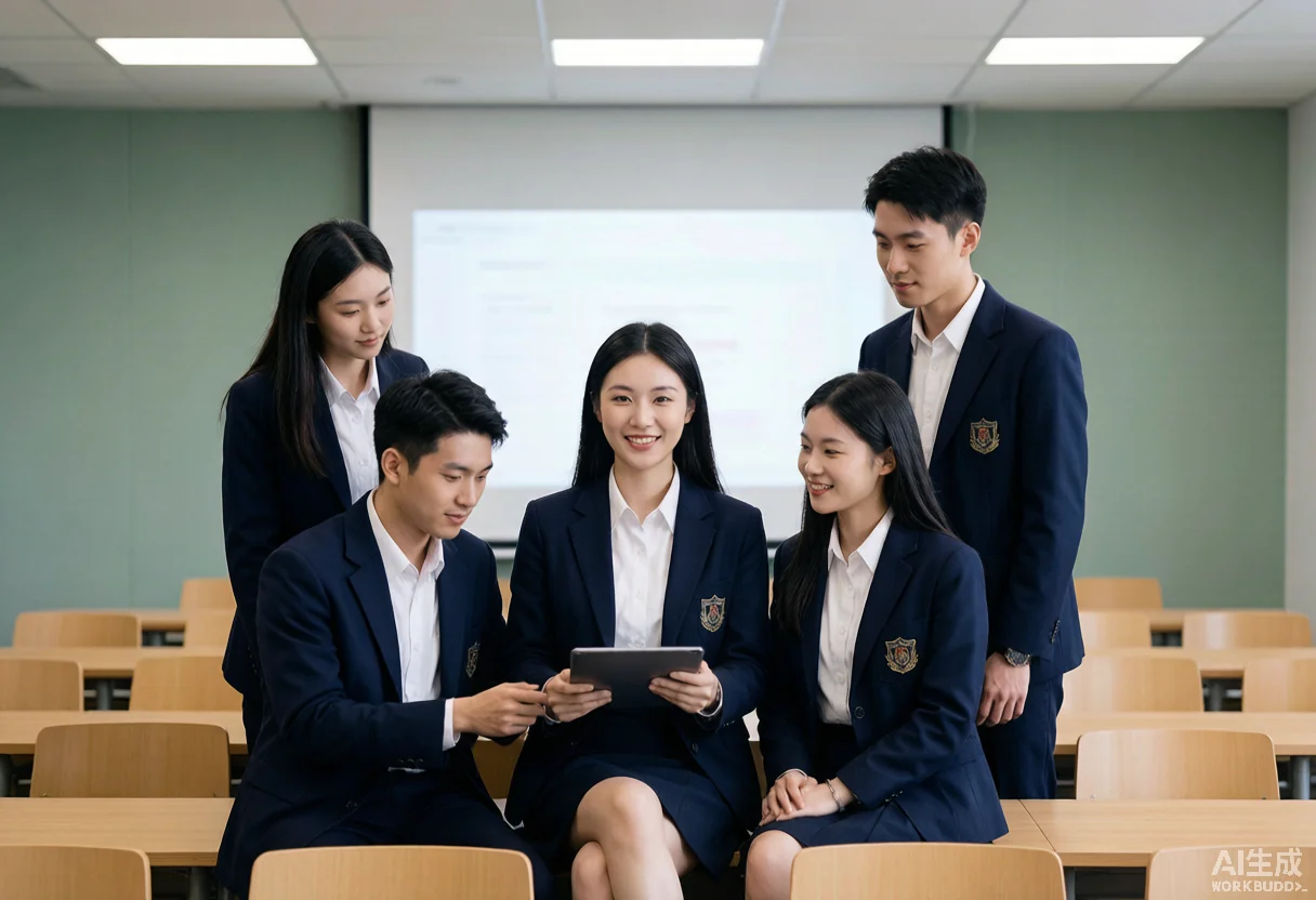 学校校服 - 为 江苏瀚海教育 提供 教育学校 职业装定制案例 解决方案配图 - 教育学校工作服定制