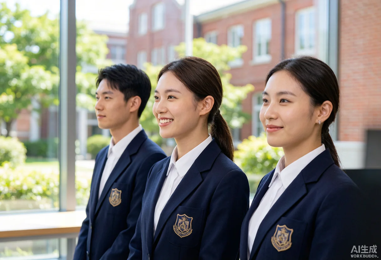 校服定制 - 为 北上海国际学校 提供 教育学校 职业装定制案例 项目实拍图3 - 教育学校服装定制