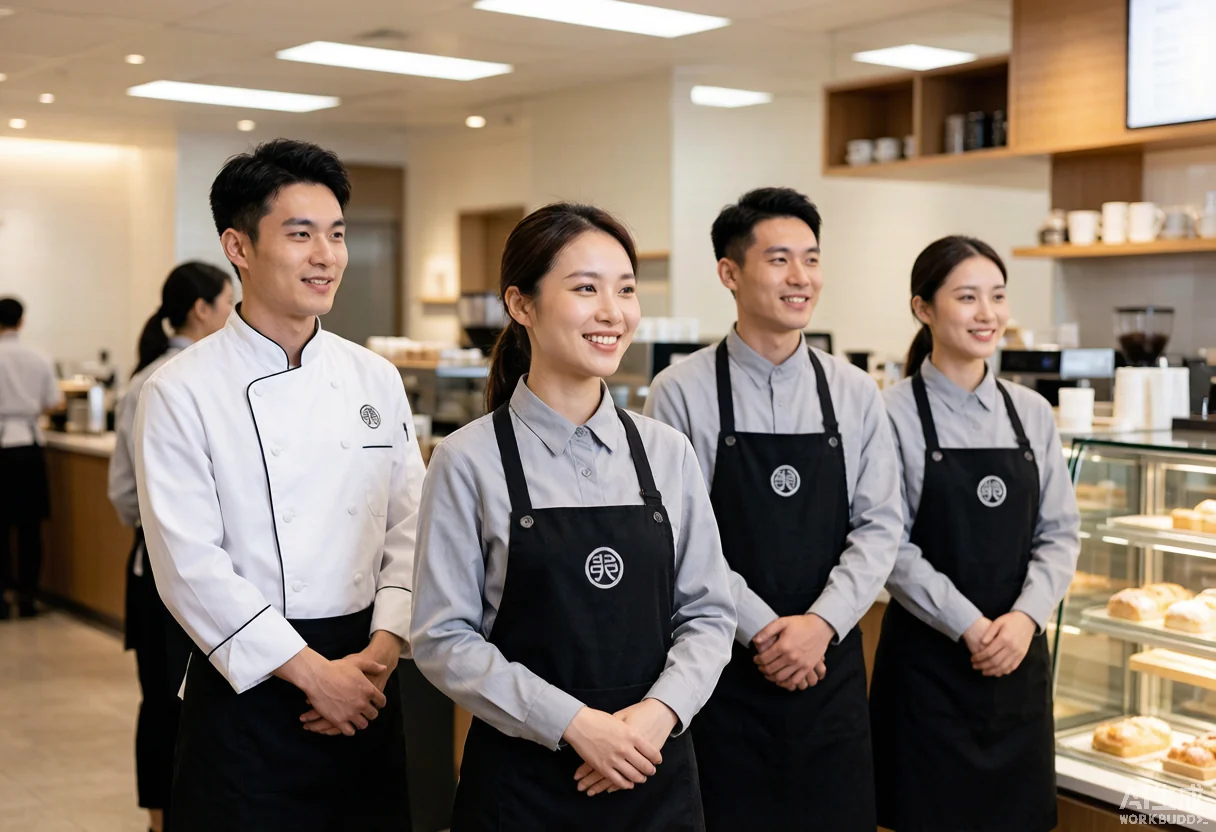 餐饮制服 - 为 核群利社区 提供 餐饮连锁 职业装定制案例 需求分析配图 - 餐饮连锁职业装定制