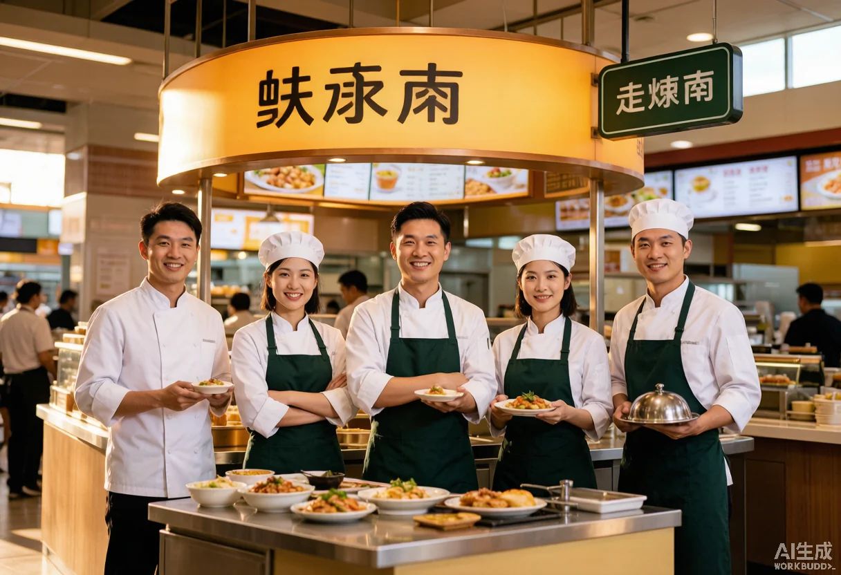 餐饮制服 - 为 核群利社区 提供 餐饮连锁 职业装定制案例 项目实拍图3 - 餐饮连锁服装定制