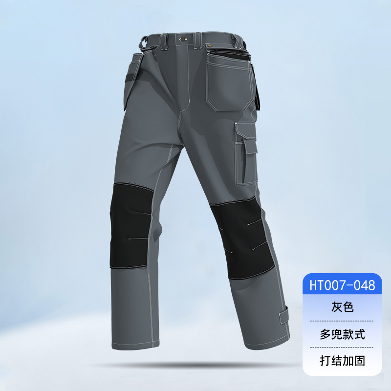 HT007-048春秋飞兜工装裤