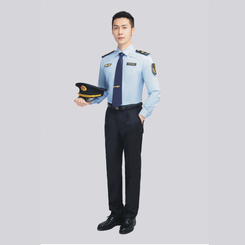 HT031-009综合六部执法男款制式长袖衬衫