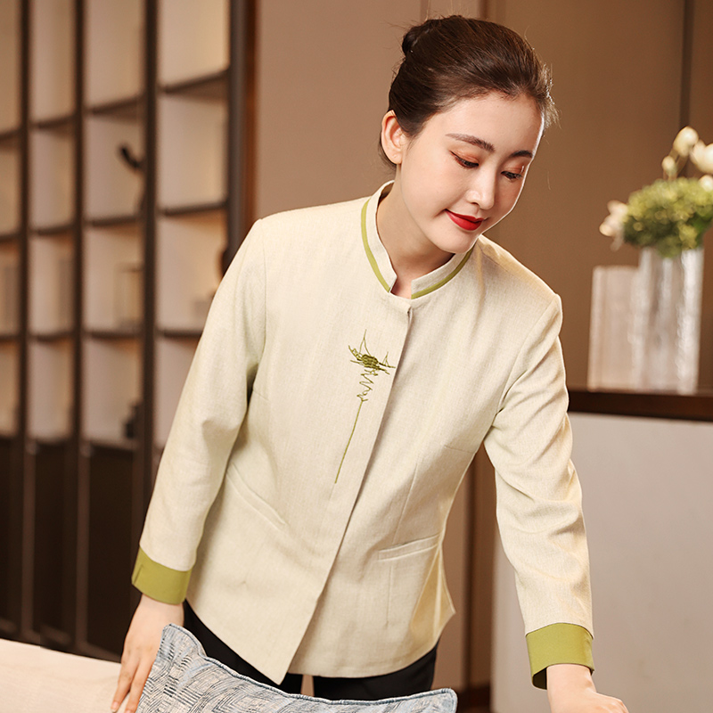 HT032-878女秋冬保洁服