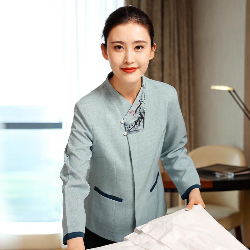 HT032-1261-14女秋冬保洁服