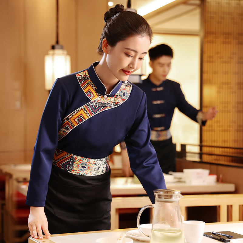 HT032-480与HT032-481中式服务员服装