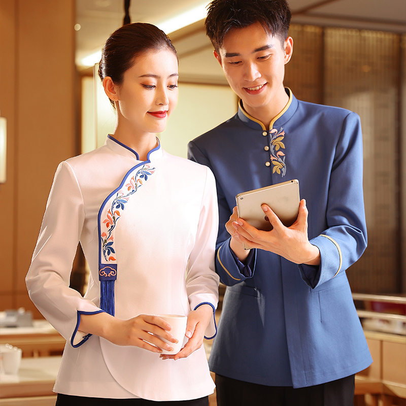 HT032-1055与HT032-1056中式服务员服装