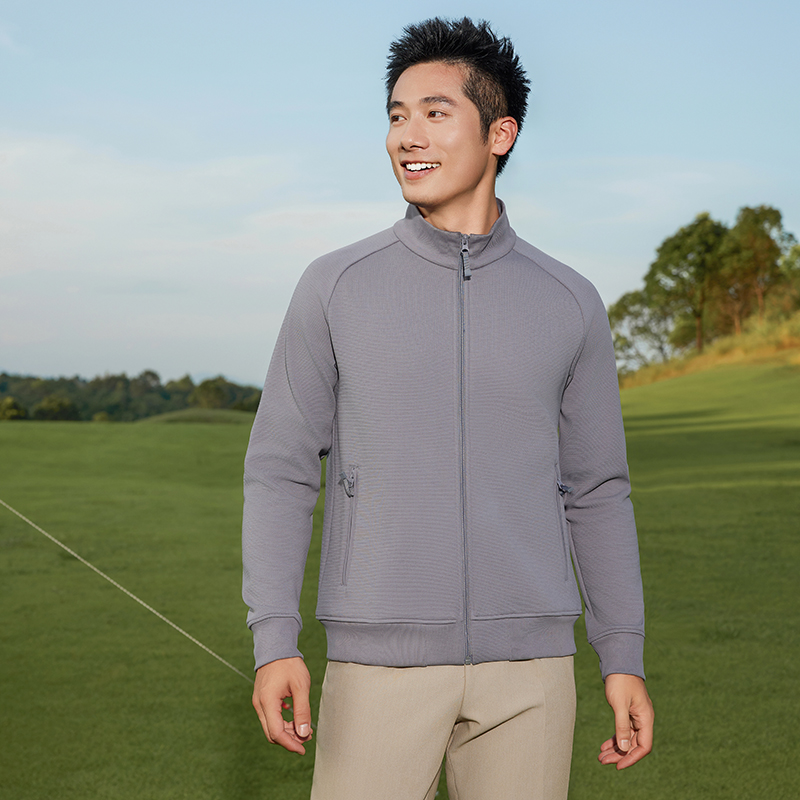 HT042-009 – High-End Heavyweight Fleece Thermal Full-Zip Long-Sleeve Jacket