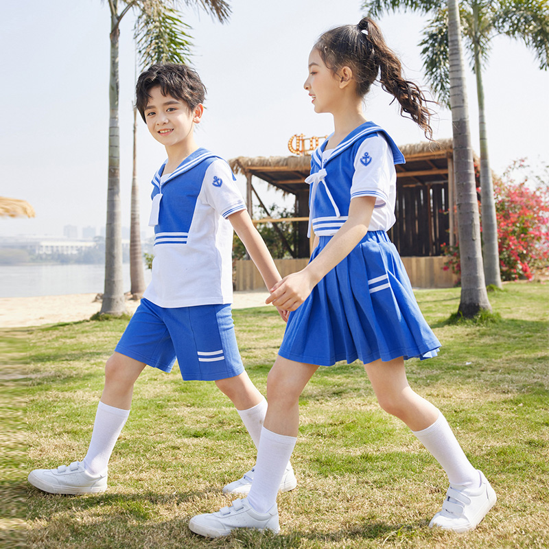 HT054-2216夏季拉架珠地polo衫短裙短裤套装