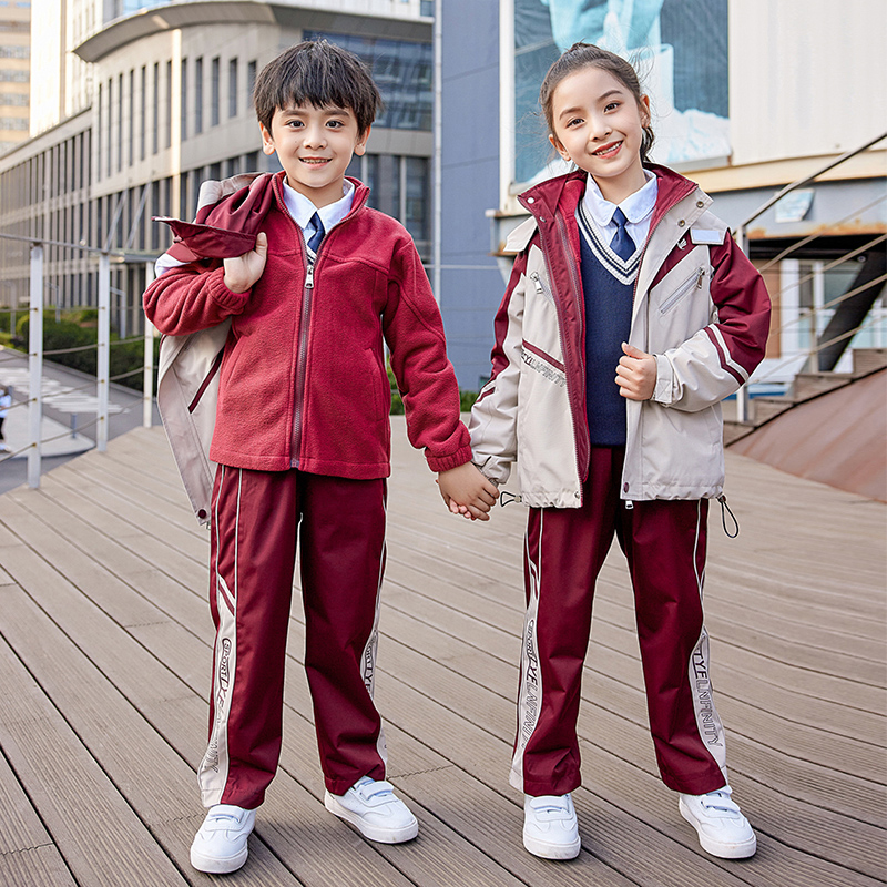 HT054-2194冬季摇粒绒内胆冲锋衣+裤子三件套