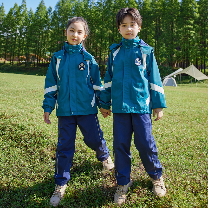 HT054-2265冬季冲锋衣外壳内胆冬裤三件套