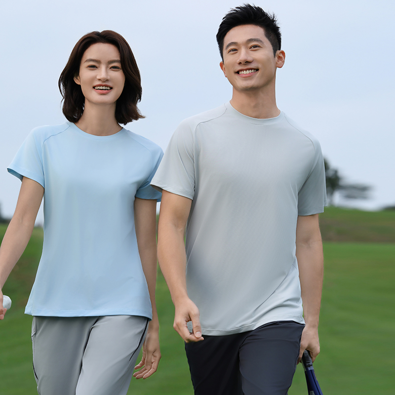 HT042-184极奢高尔夫运动系列永久速干不粘身短袖圆领T恤